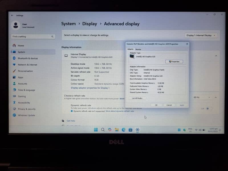 Dell Vostro i7-7th Gen 8 GB Ram 256 SSD Windows 11 laptop 6