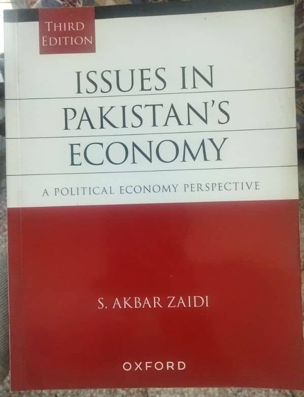 ISSUES IN PAKISTAN'S ECONOMY S. AKBAR ZAIDI 0