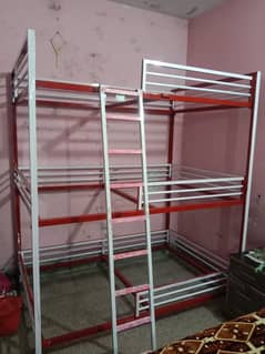 iron triple  story bunk bed in very cheap price