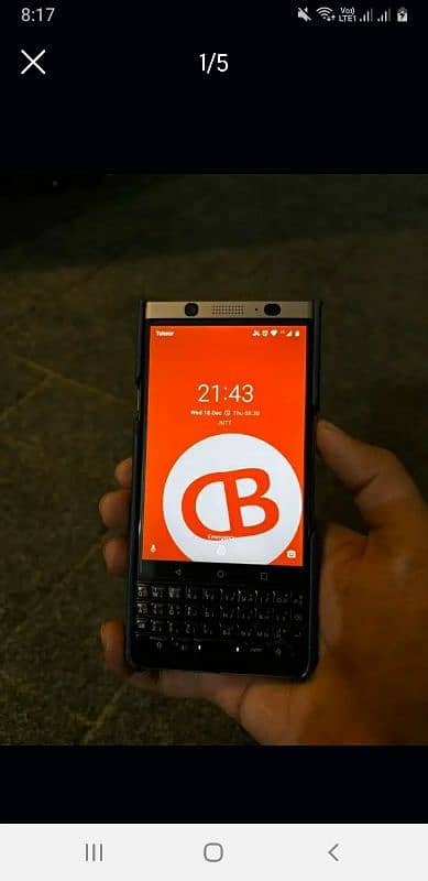 BLACKBERRY KEYONE  SILVER EDITION