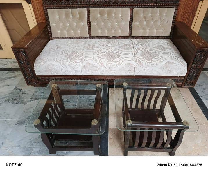 sofa set with tables in 10 by 10 condition 3