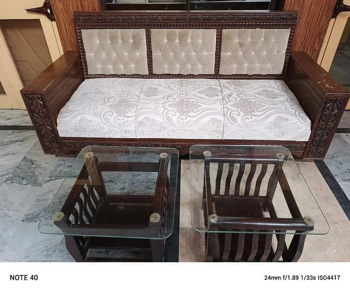 sofa set with tables in 10 by 10 condition 5