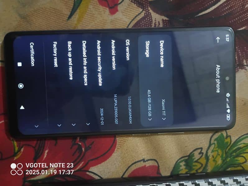 Mi 11T . Panel change bettery 10/8 Pubg 90 fps. Pta Official approve 0