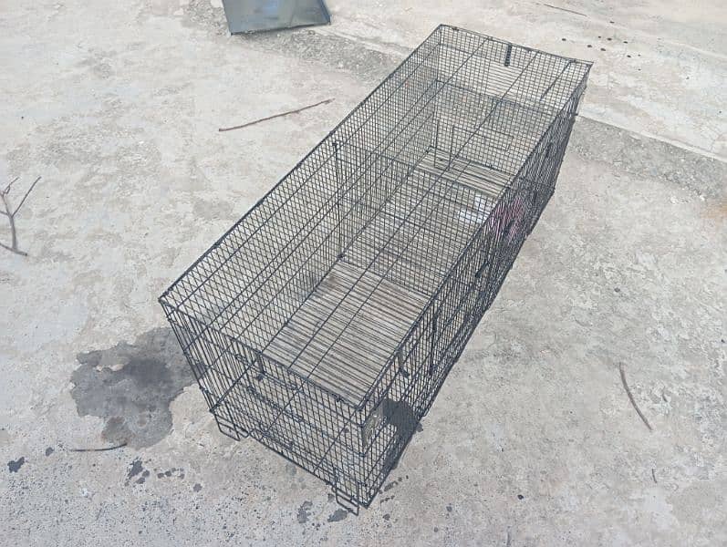 48/48/18 size 1 portion 2 partition cage for sale just 2 month used 2