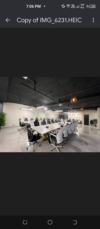 3000 SQFT FULLY FURNISHED office FOR RENT READY TO SHIFT 1