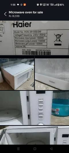 Microwave oven for sale