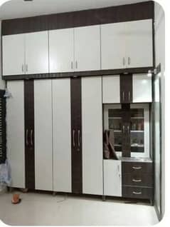 almari | wardrobe | glass door cabinet style cupboard | interior work