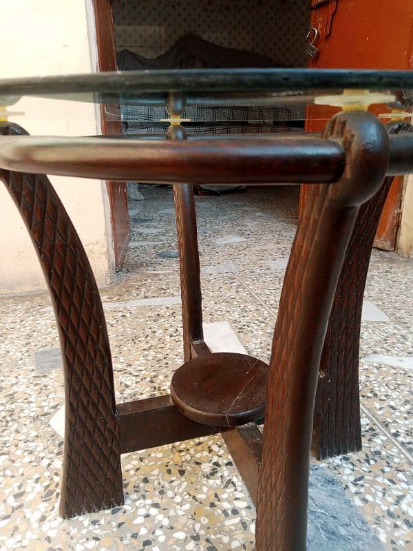 Beautiful Wooden table set beautiful design original lakadi table set 9