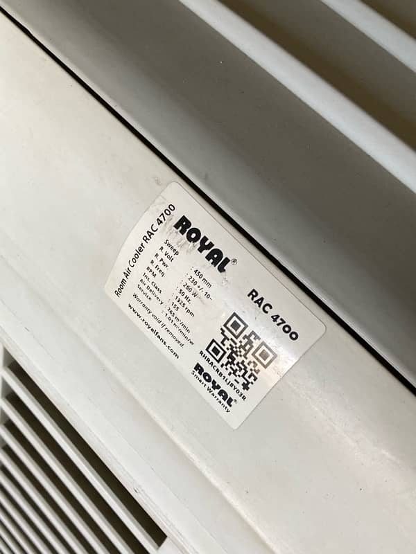 Royal Air Cooler RAC-4700 | Ultra Cool Air | Good Condition 3