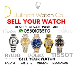 Sell Rolex Omega Brietling Cartier Hublot Piaget Rado Gold watch to us