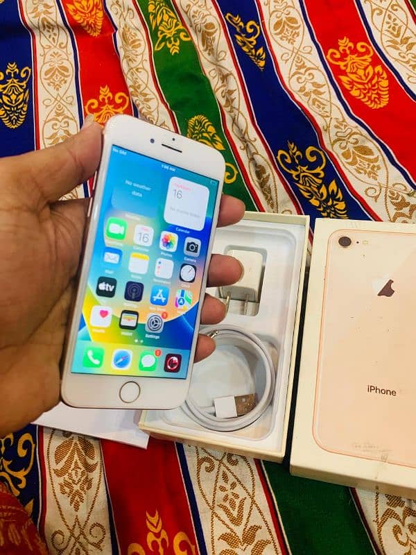 iPhone 8 64gb Pta Approved with Box charge 0