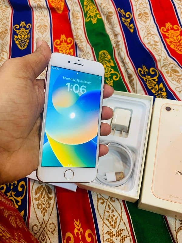 iPhone 8 64gb Pta Approved with Box charge 8