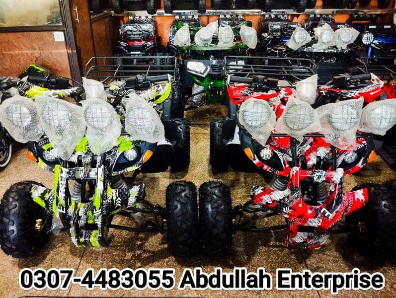 125cc New zero meter ATV Quad Bike for sale deliver all Pak 7