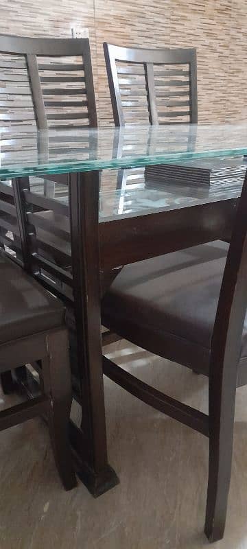 dining table\6 chairs dining table\6 seater table\wooden table for sal 0