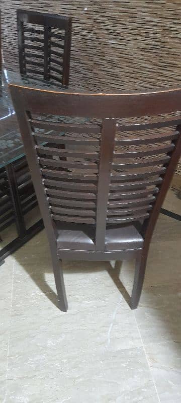 dining table\6 chairs dining table\6 seater table\wooden table for sal 4