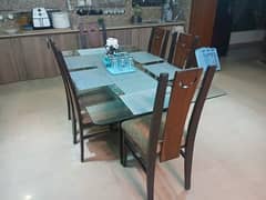 Dinning Table with Six Chairs