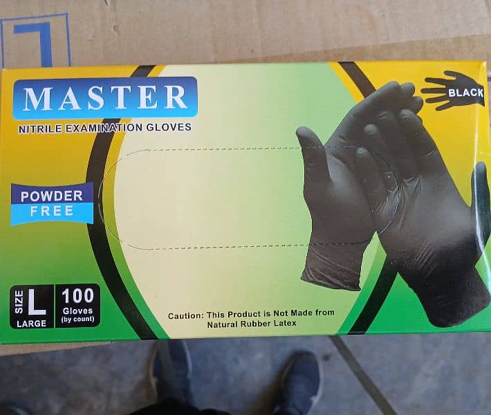 Nitrile gloves black 1