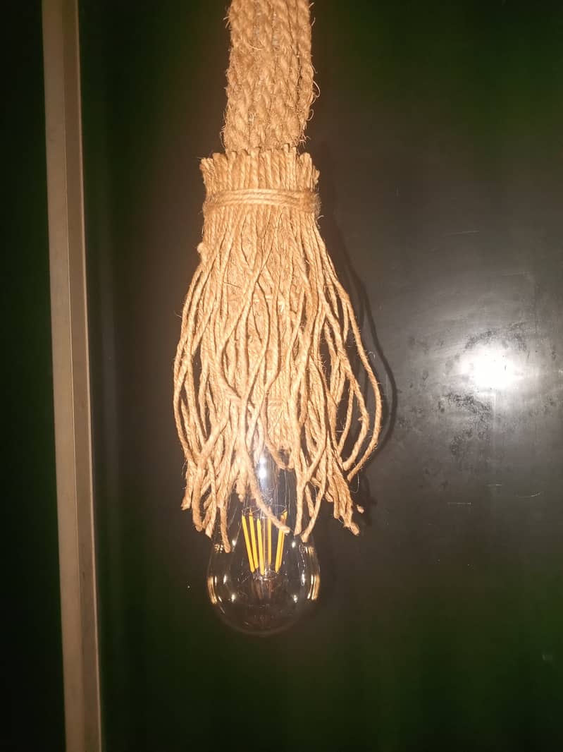 Hand Made Rope Lamp 0