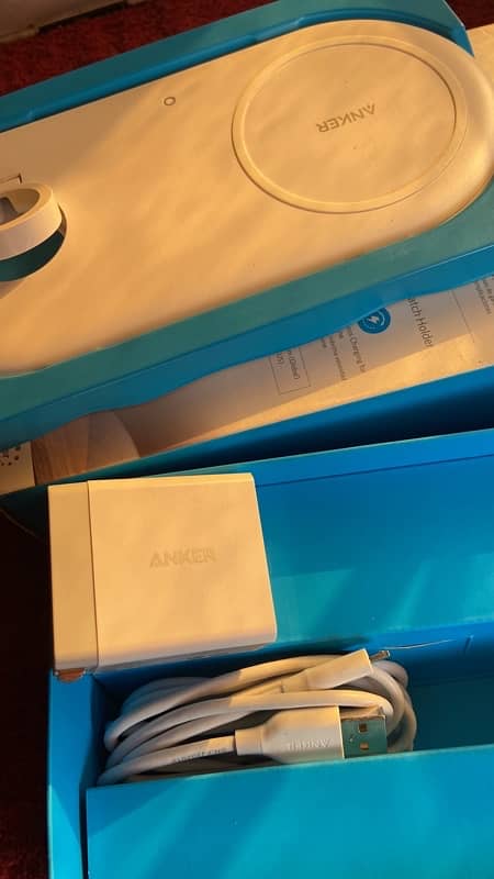 Anker Charger, Anker ka 100% Original 2 in 1 wireless Magsafe hy 3