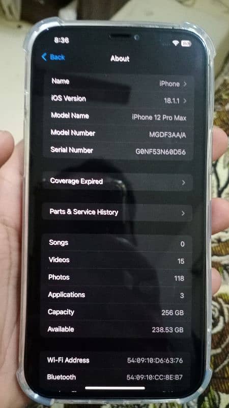 i phone 12 pro max 256gb Factory unlock Non PTA 6