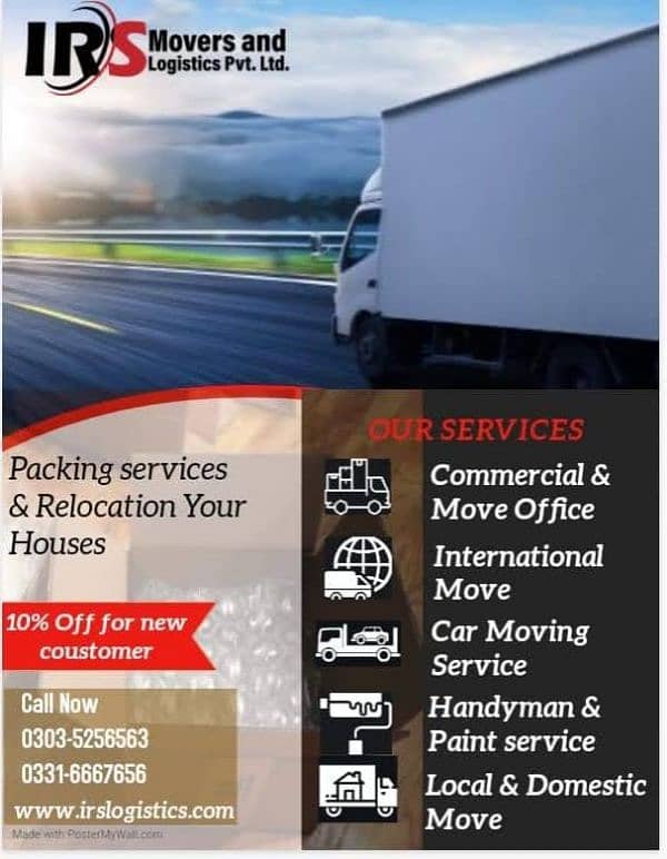 IRS movers logistics Pvt LTD packers, movers 3