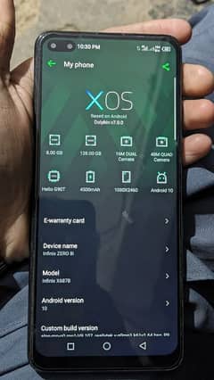 Infinix zero 8i only kit no box no charger