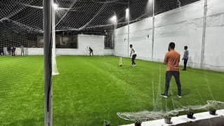 indoor  cricket setup