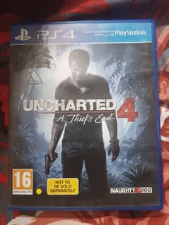 Uncharted 4 PS4 Game For Sale or Exchange