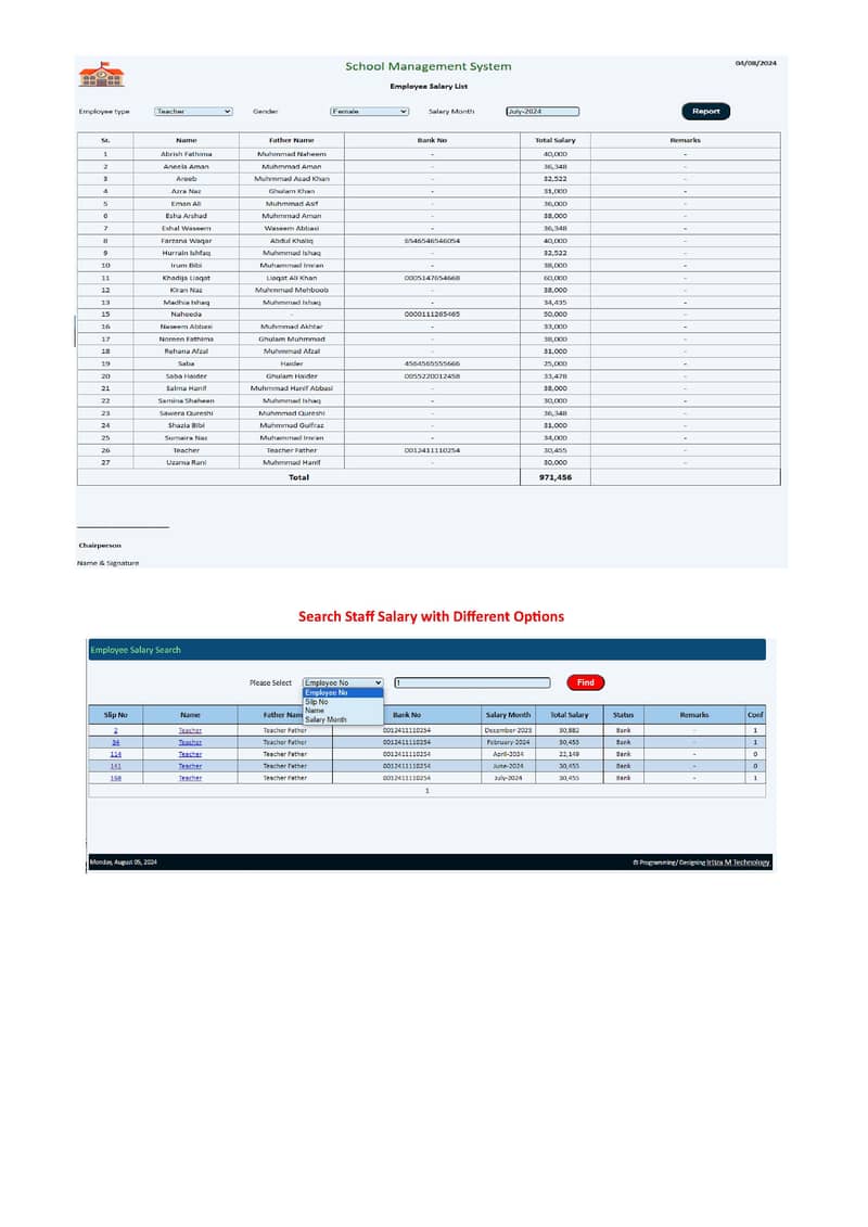 School Management System 8