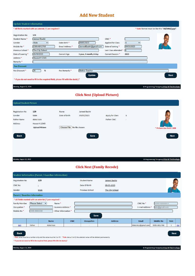 School Management System 9