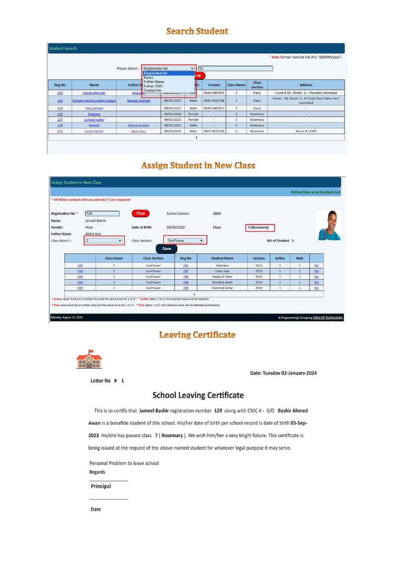 School Management System 12