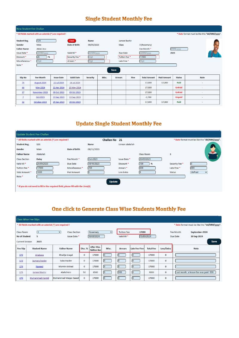 School Management System 13