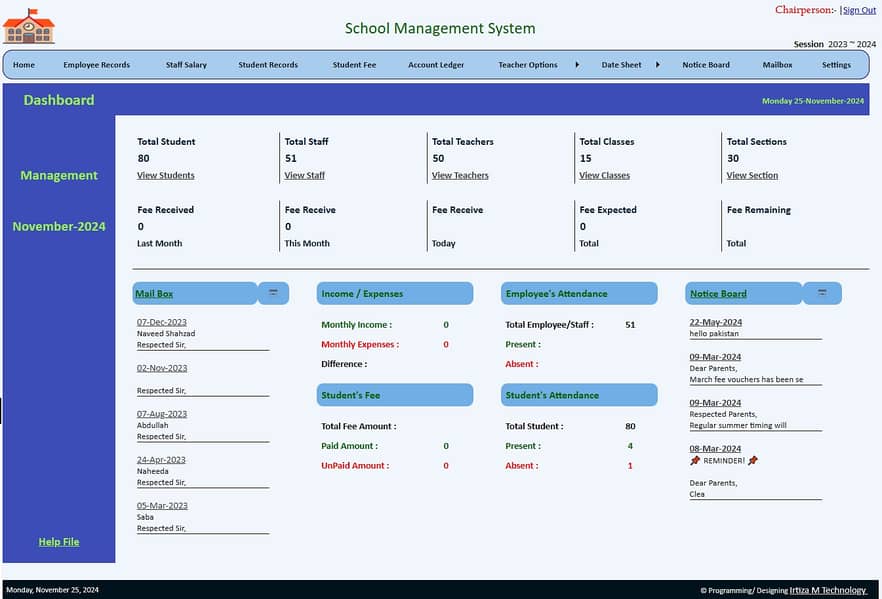 School Management System 19