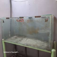 Fish Aquarium (with Iron Rod Stand) urgent sell