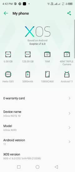 sell my mobile Infinix note 10 X693