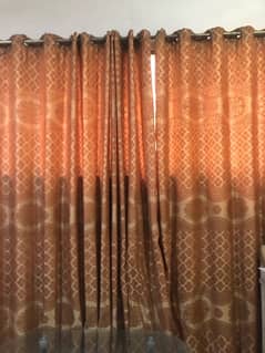 orange colour curtains