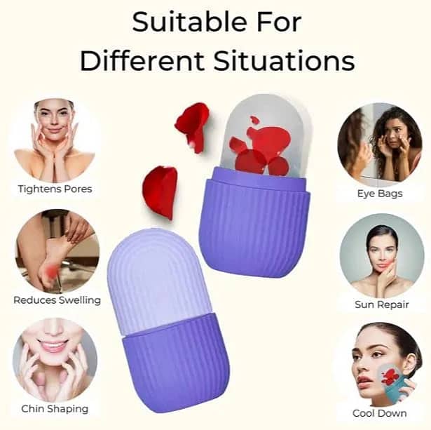 Silicone Ice Roller for Face Enhances Skin Glow and Facial Beauty 7