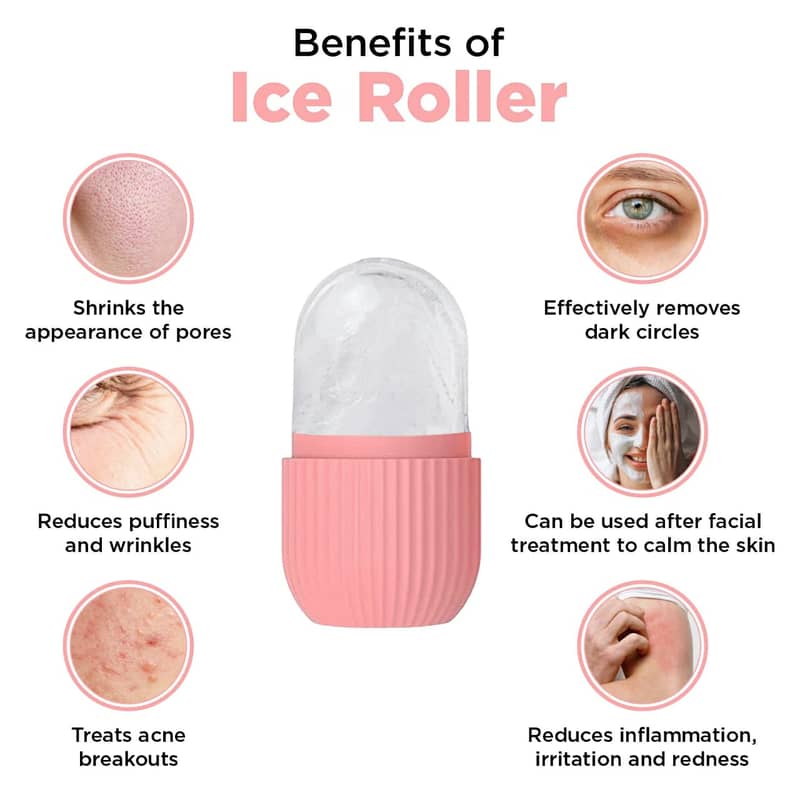 Silicone Ice Roller for Face Enhances Skin Glow and Facial Beauty 11