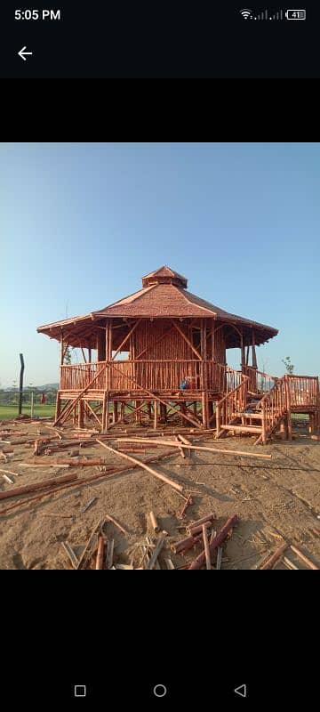 Bamboo canopy huts etc 4