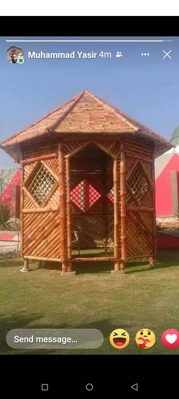 Bamboo canopy huts etc 5