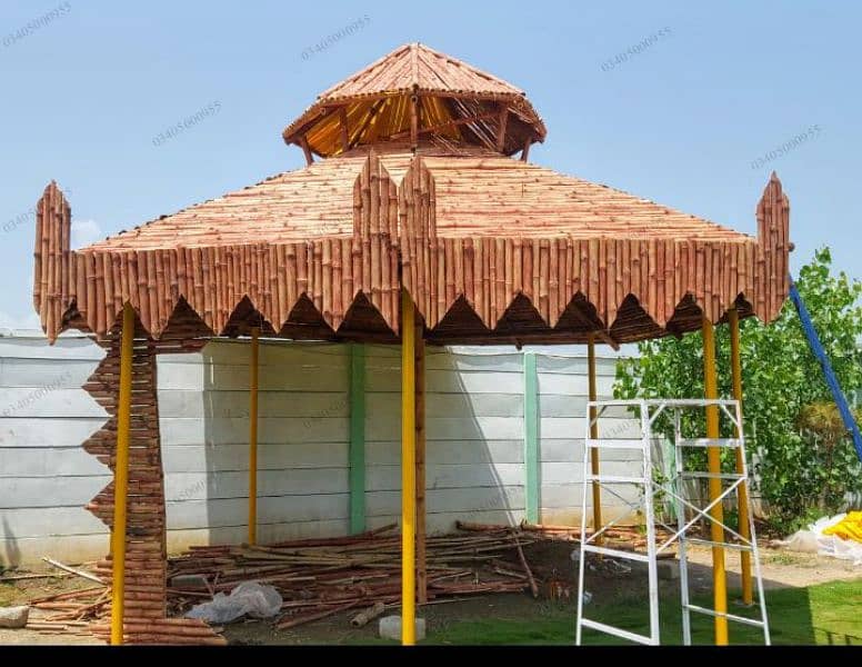 Bamboo canopy huts etc 8