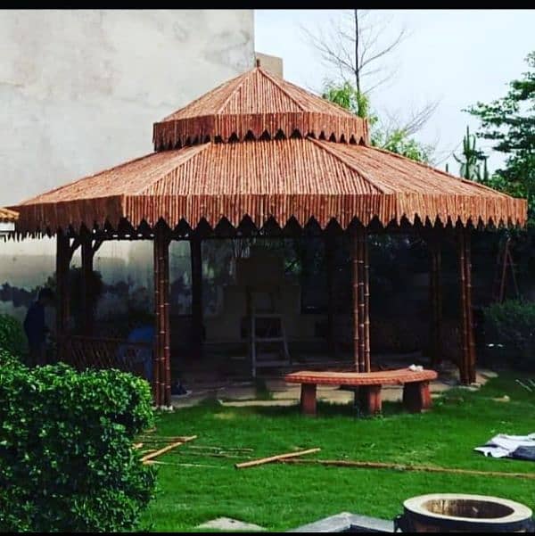 Bamboo canopy huts etc 9