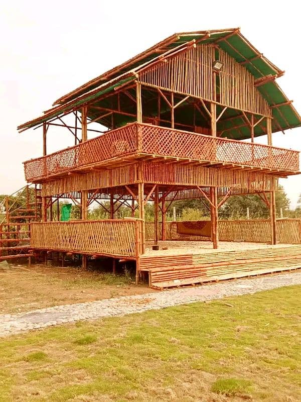 Bamboo canopy huts etc 12