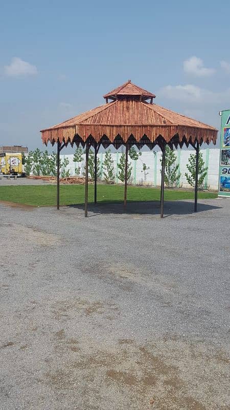 Bamboo canopy huts etc 14