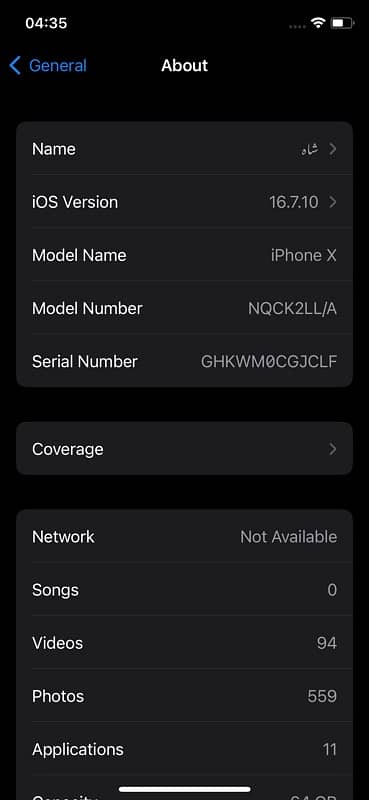 iPhone X ha koi issue nhi ha 64 gb hq 7