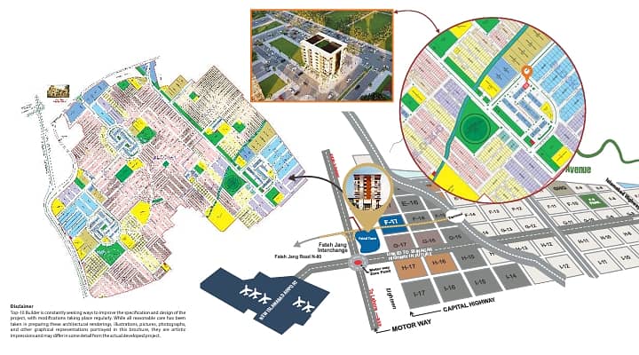 24 Marla Commercial Plot For Sale, 3 Side Corner, Near Kashmir High Way, Faisal Town F-18 0