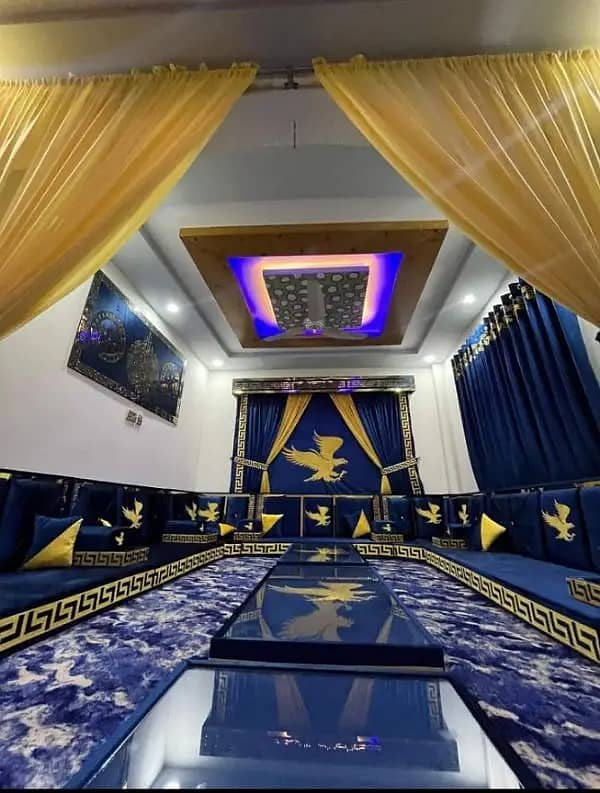 Arabic Majlis Sofa /Arbi Majlis | Saudi Majlis | Hujra Bethak | Sofa 15