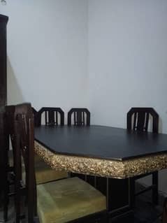 Dining table with chairs