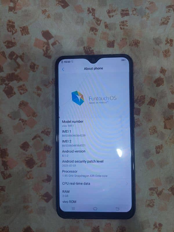 Vivo 1811 PTA approved 5