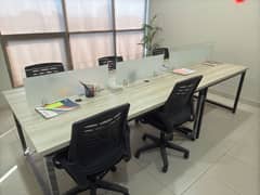 2 Work stations (1-size- 6ft by 4ft) (2nd size- 4ft by 4ft for sale